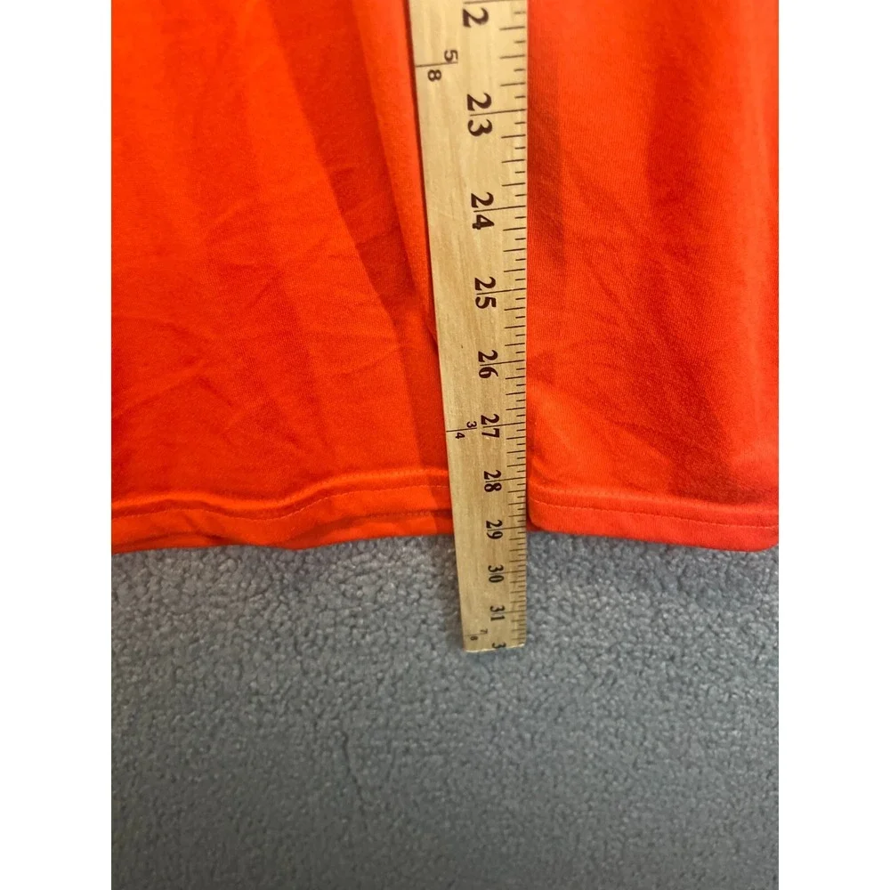 Men's Vintage Nike Dri-Fit  Long Sleeve Shirt Sz Large‎ Orange